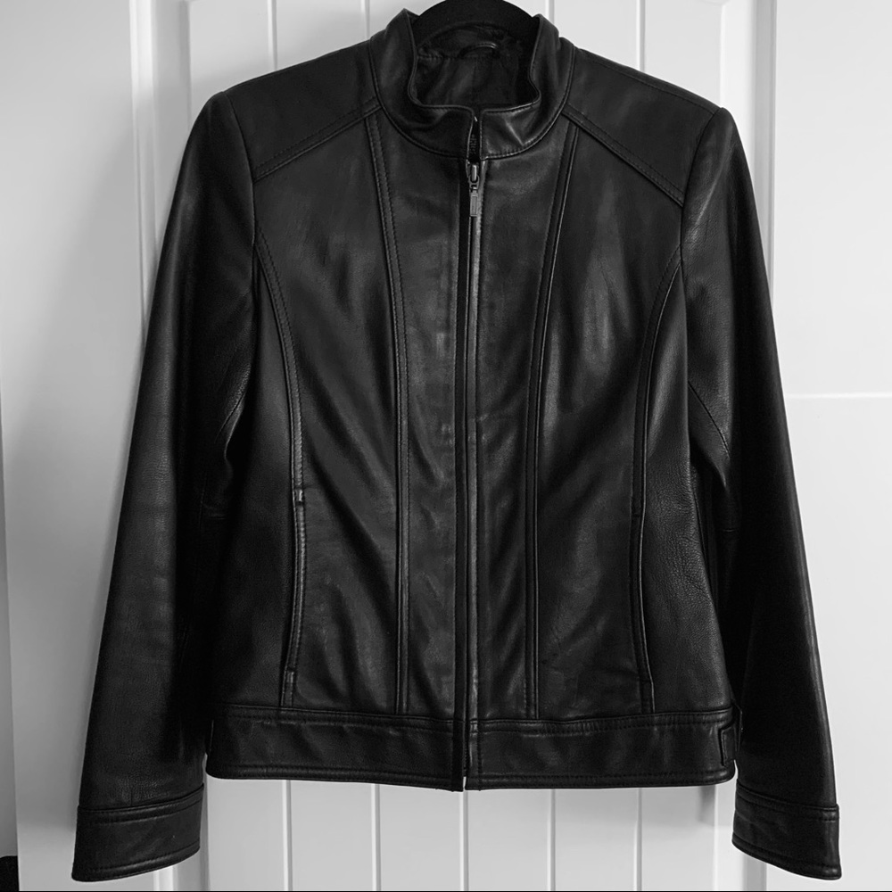 Alfani Genuine Leather Jacket